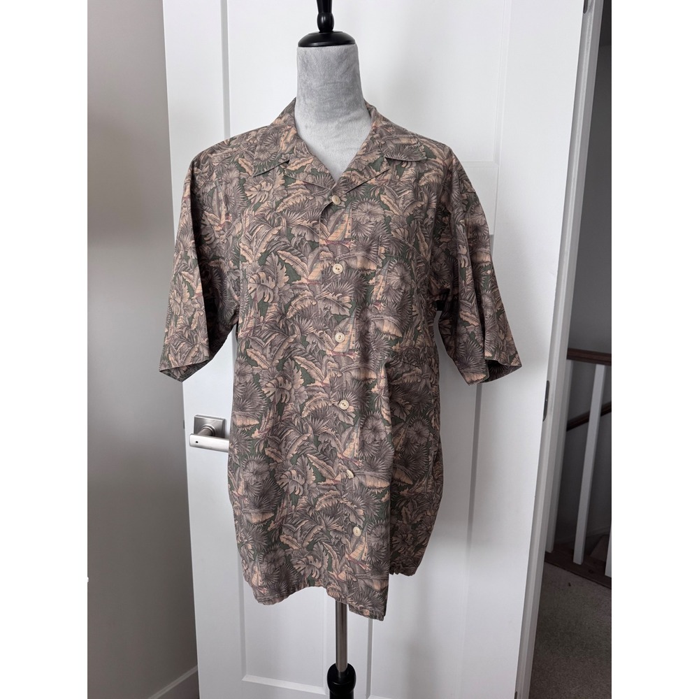 Vintage Woolrich Mens Tropical Camp Shirt Cotton Short Sleeve Gorpcore grandpa